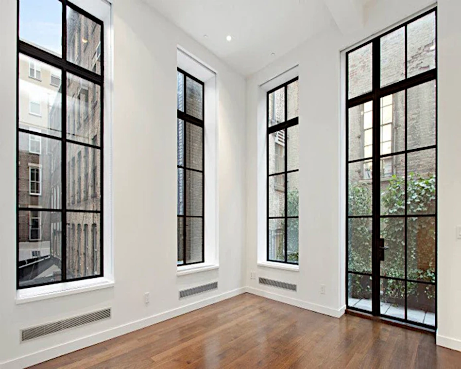 gorgeous windows with black modern frames